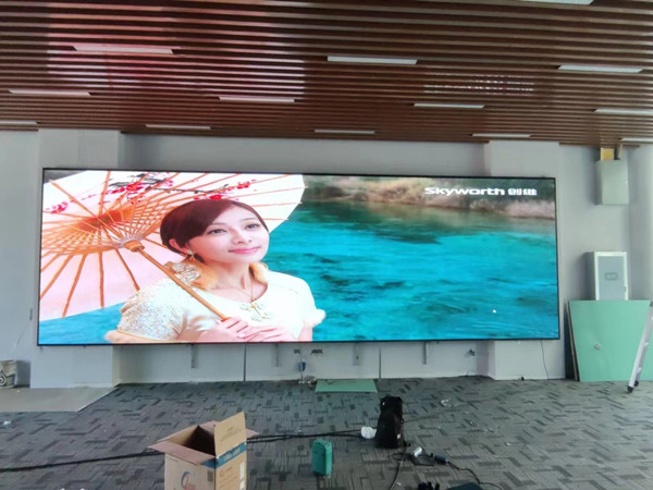 克东P1.53led小间距屏安装案例